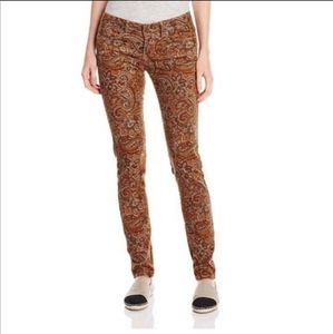 PrAna Paisley Corduroy Pants